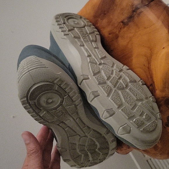 Size 11 blue suede womans slide on shoes by Hotter comfort walking casual - Picture 6 of 11